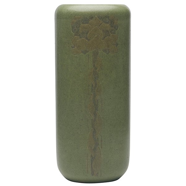 Marblehead Pottery, vase, Marblehead, MA, green and (1 of 4)