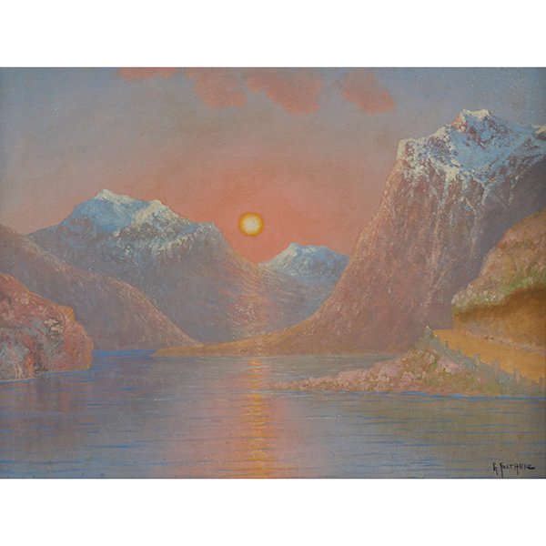 Gulbrand Sether, (Norwegian/American, 1869-1941), Sun (1 of 2)