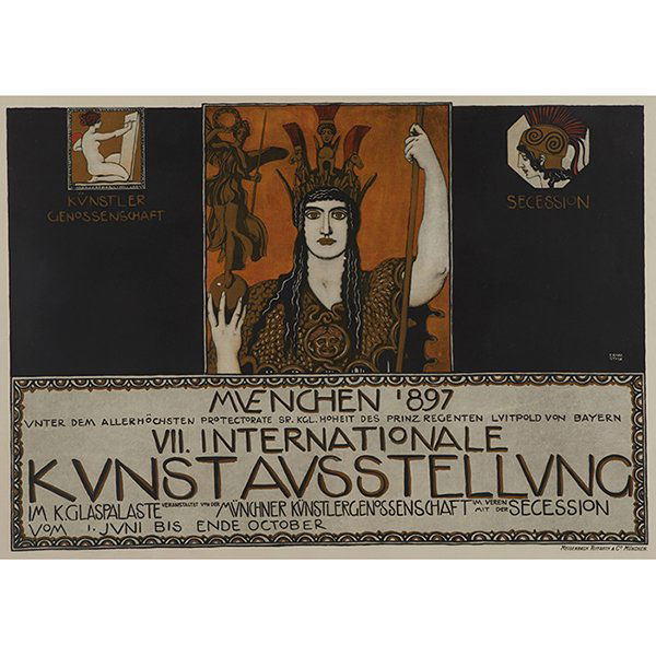 Franz von Stuck, (German, 1863-1928), Muenchen 1897, (1 of 2)