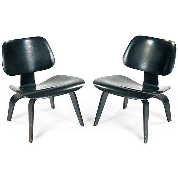 Charles & Ray Eames for Evans LCW chairs, pair (1 of 1)