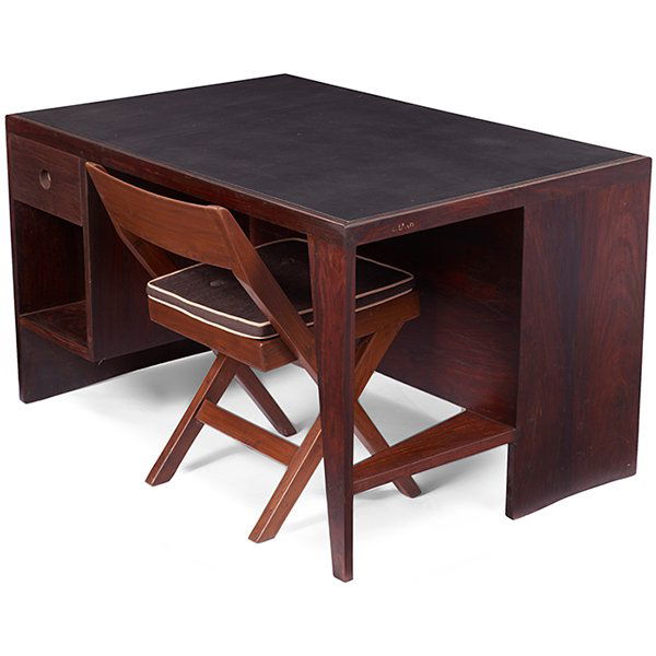 Pierre Jeanneret Office Table Desk-Bookcase & Library (1 of 2)