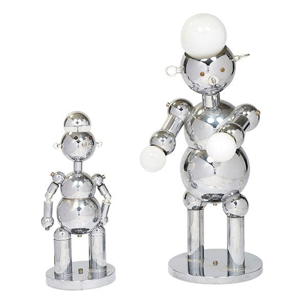 Torino Robot lamps, two, Italy, 1970s (1 of 1)