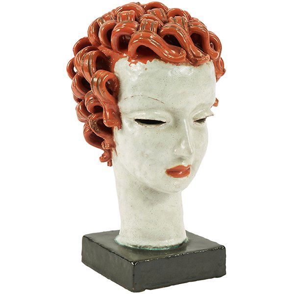 Rudolf Knorlein  Goldscheider bust (Girl With Red Hair) (1 of 1)