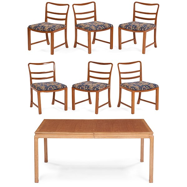 Edward Wormley for Dunbar dining table & 6 chairs (1 of 1)