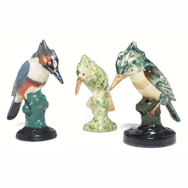 Weller Brighton flower frogs,kingfishers,