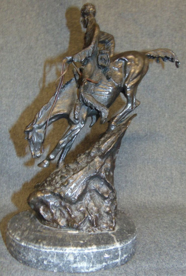 Bronze Western Mountain Man Sculpture after Remington (1 of 3)