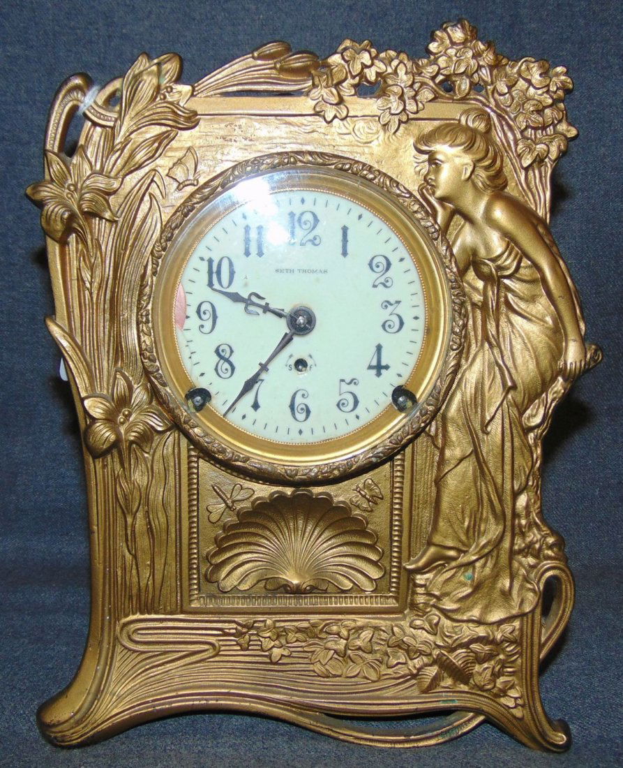 Antique Seth Thomas Art Nouveau Clock (1 of 8)