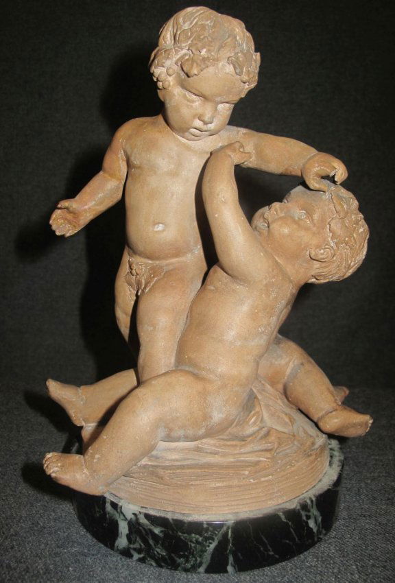Terracotta Sculpture of Putti by Cian or Ciancianaini (1 of 5)