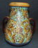 Hand Painted Antique Pottery 2 Handled Vase - 2