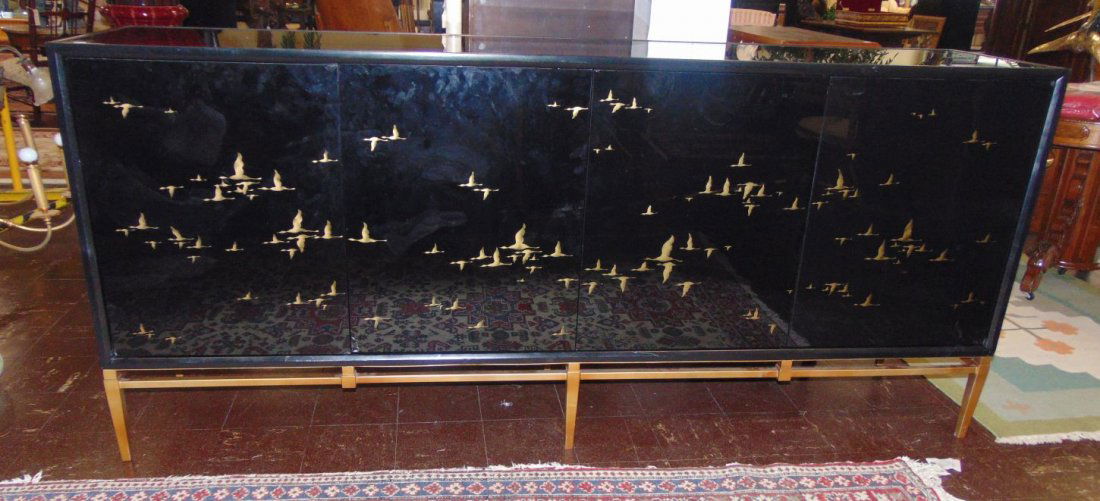 7 ft. Contemporary Oriental Bar Cabinet (1 of 10)