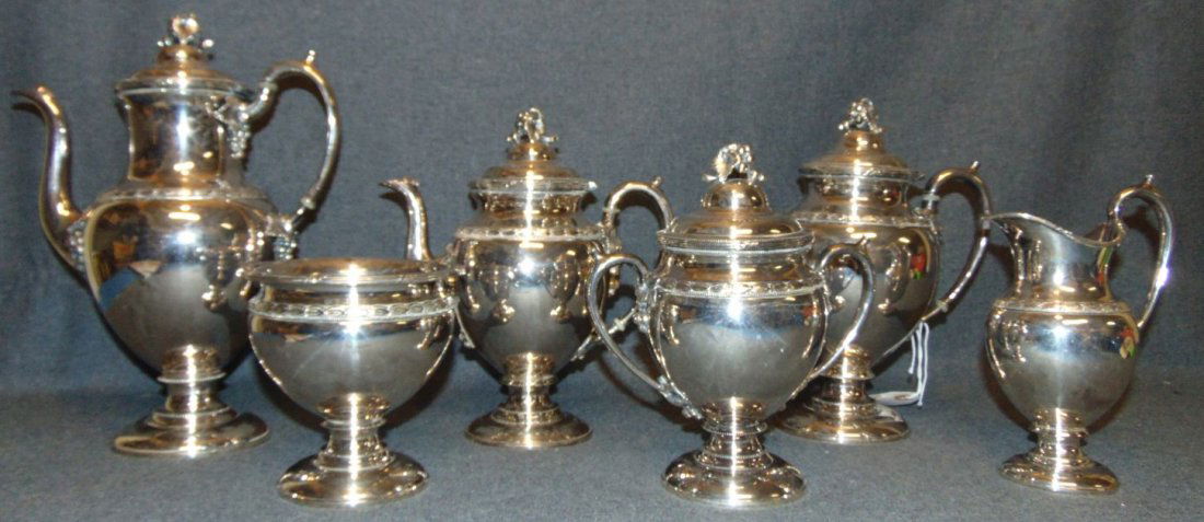 6 piece Reed & Barton Silver Plated Tea Service #1950 (1 of 11)