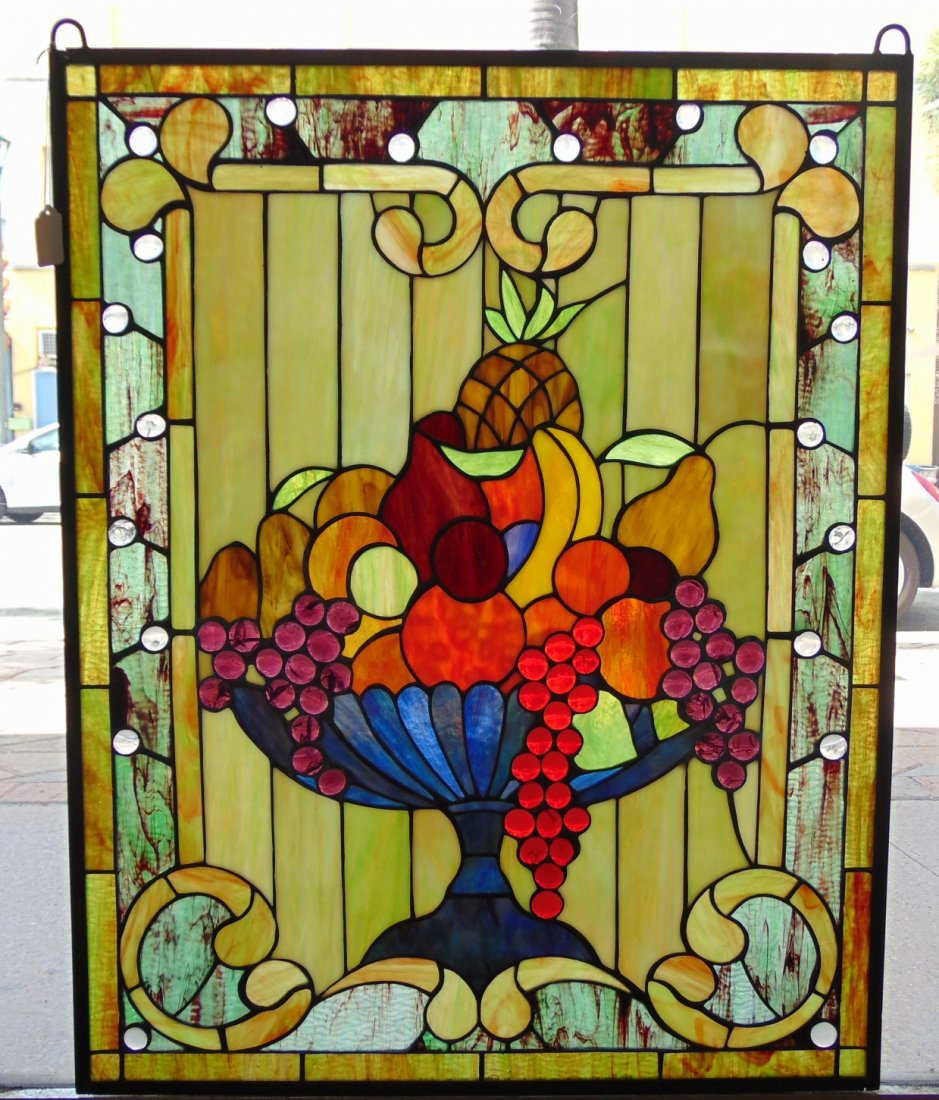 Custom Stained Glass Hanging Window Panel (1 of 5)