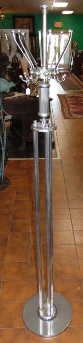 Vintage Art Deco Chrome Coat & Hat Rack (1 of 5)