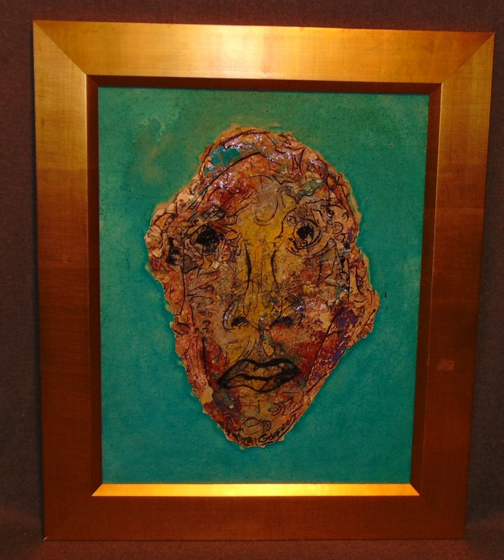 Original Contemporary Oil Painting by Alexander Gore: Original Oil Painting by Russian Artist "Alexander Gore". Oil on Masonite. Artist signed and Dated 2017. Frame measures 25-3/4" tall x 21-1/2" wide. Includes Certificate of Authenticity. Condition is 