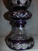 Large Amethyst Bohemian Cut Crystal Vase - 6