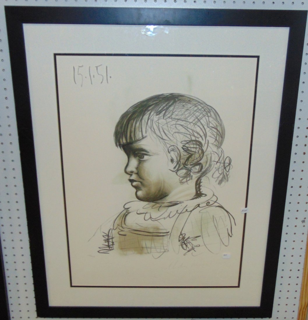 Picasso Portrait d'Enfant Limited Edition Lithograph (1 of 5)