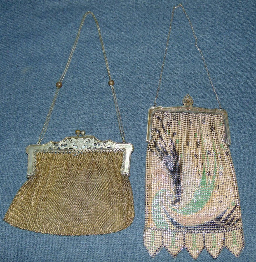 Lot of 2 Vintage Mesh Purses Whiting Davis (1 of 8)