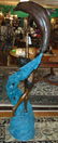Bronze Woman and Dolphin Fountain Sculpture - 2