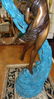 Bronze Woman and Dolphin Fountain Sculpture - 7