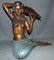 Bronze Sitting Mermaid Fountain Sculpture - 2