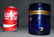 Antique Cobalt Blue Glass Round Lidded Casket