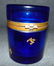 Antique Cobalt Blue Glass Round Lidded Casket - 6