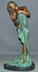 Bronze Semi Nude Girl Sculpture on Marble - 2
