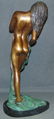 Bronze Semi Nude Girl Sculpture on Marble - 4