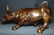 Wall Street Bronze Charging Bull Sculpture - 3
