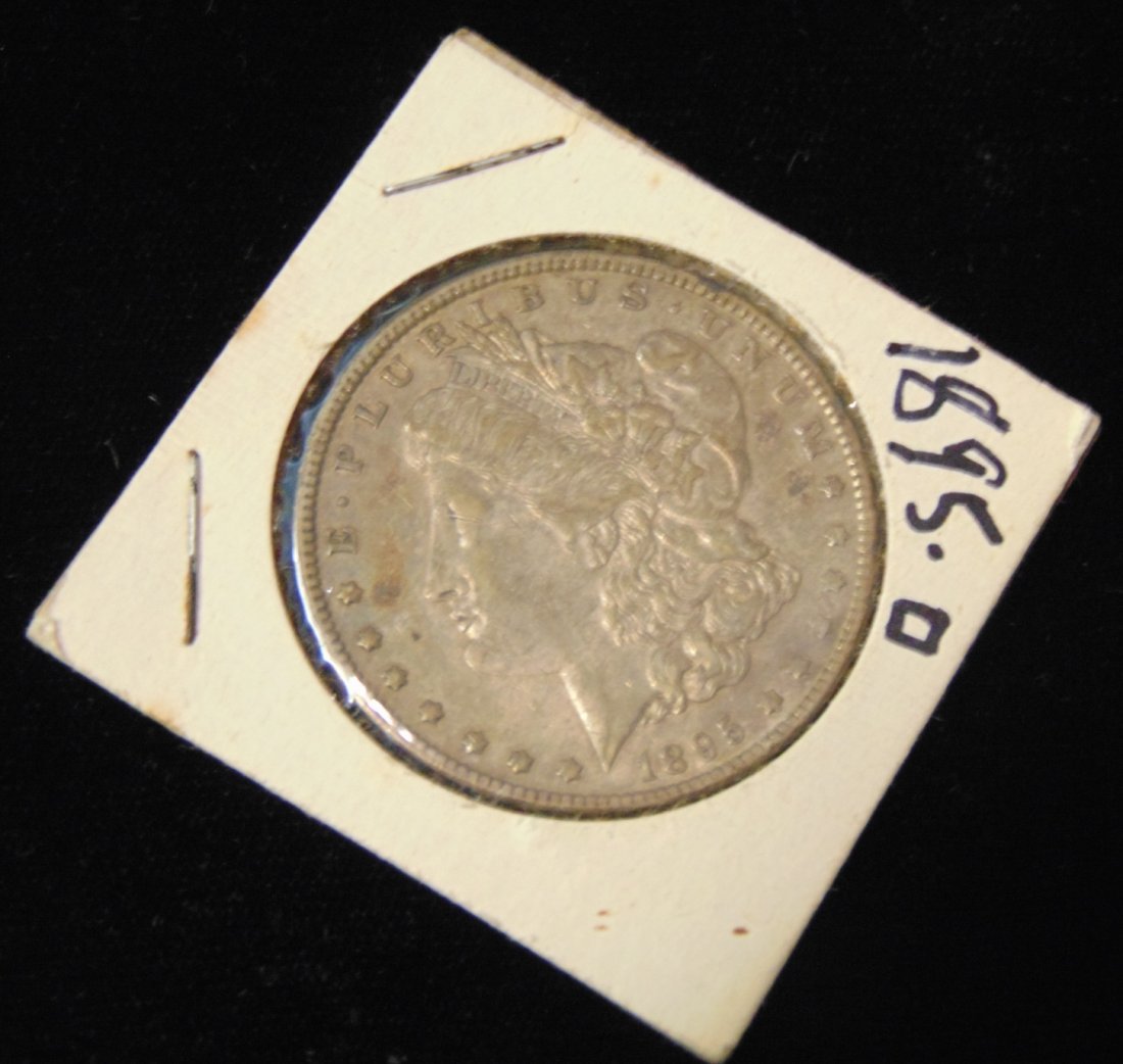 Morgan US Silver Dollar 1895-o: Morgan US Silver Dollar. Low Mintage. Dated 1895-o. Circulated. In House, Flat Rate Shipping on this item is $11.50. Insurance included.