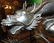 Silvered Bronze Dragon & Sphere Fountain Sculpture - 3
