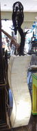Contemporary Onyx Stone Backlit Pedestal Lamp - 4
