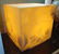 Contemporary Onyx Stone Backlit Pedestal Cube