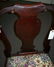 2 Antique Mahogany Queen Anne Chairs Needlepoint - 7