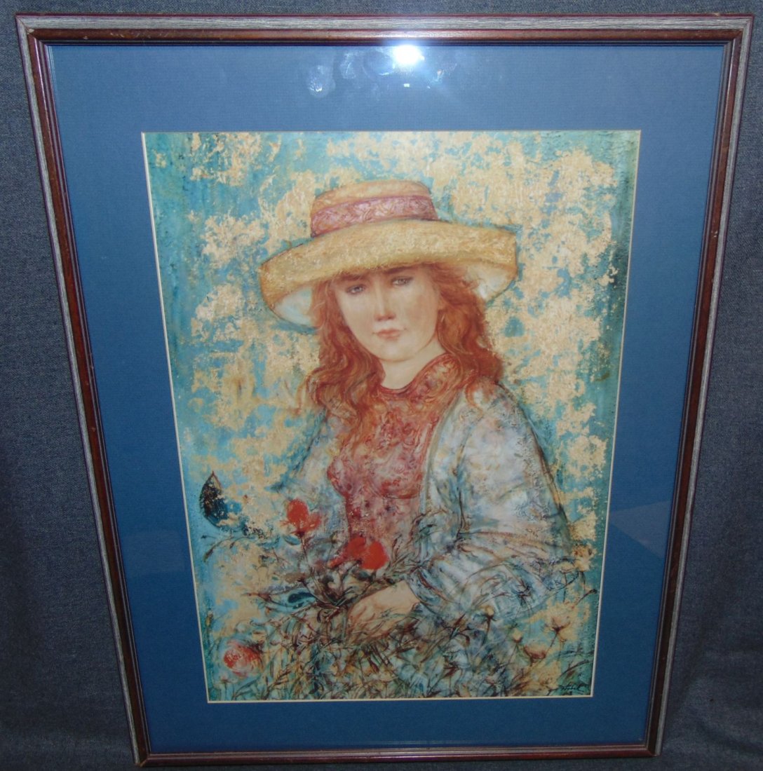 Edna Hibel (1917-2014) Framed Print: Edna Hibel (1917-2014) Framed Print. Edna Hibel, a painter of sentimental pictures of children, has had a more than 60-year career as painter and lithographer and promoter of peace through exhibitions