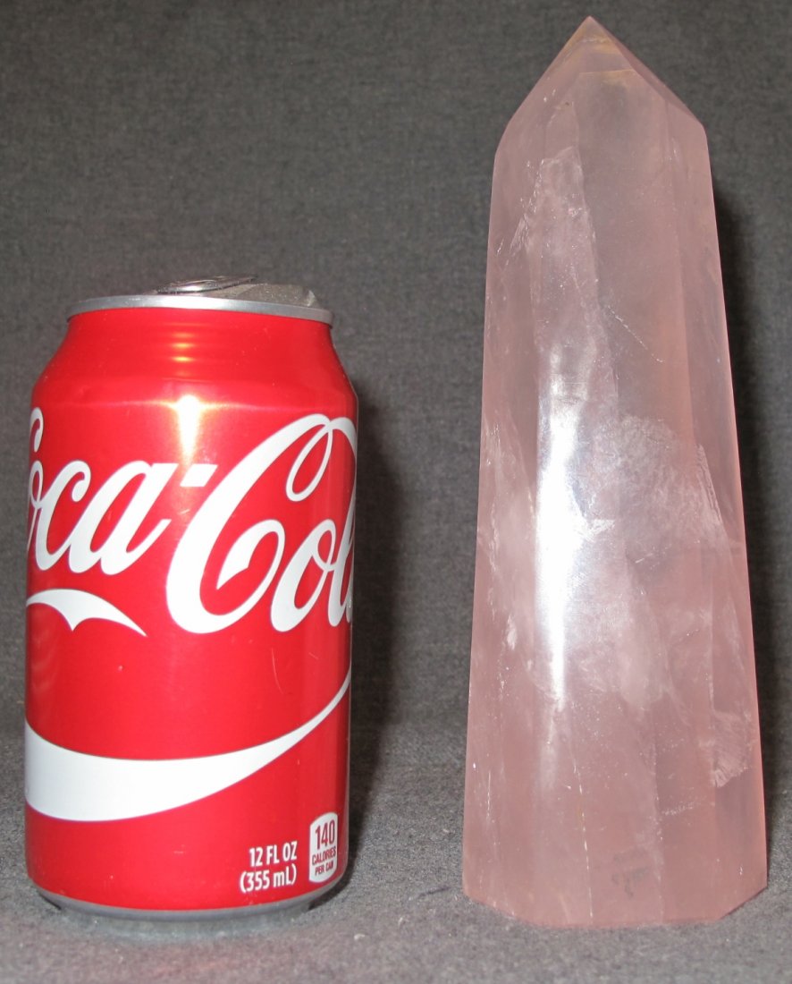 POLISHED ROSE QUARTZ POINT OBELISK (1 of 3)