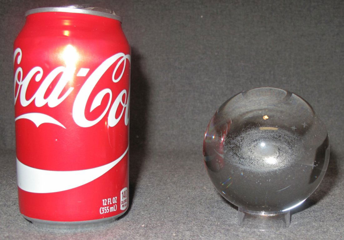CRYSTAL "GALAXY" GAZING BALL on STAND (1 of 2)