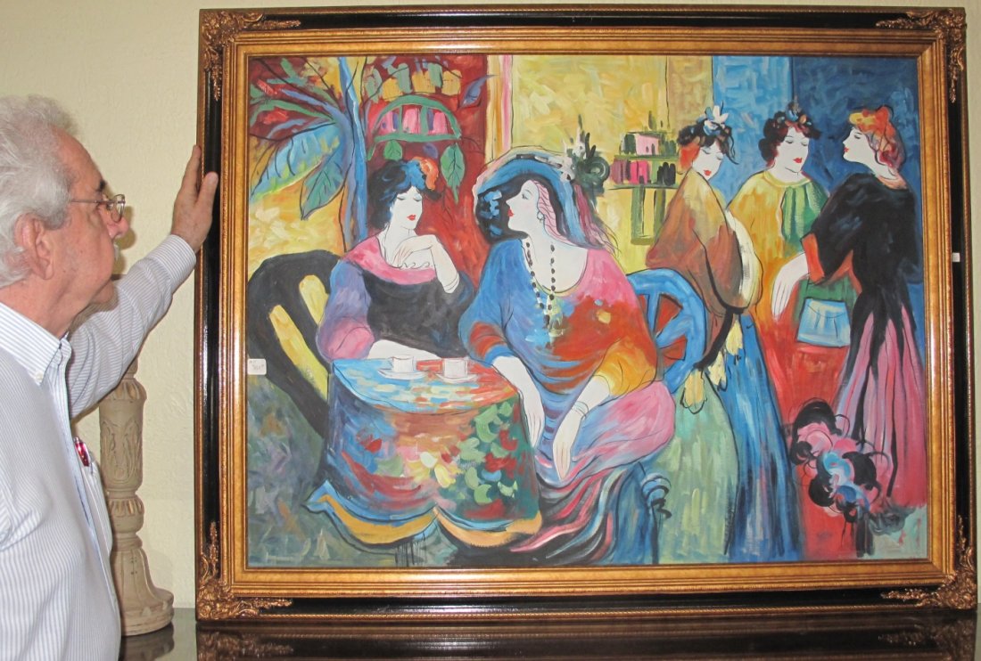 "TARKAY" STYLE OIL PAINTING (1 of 5)