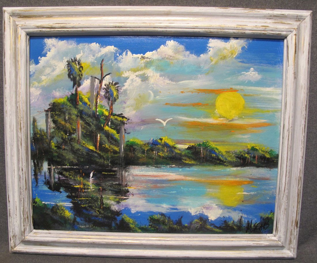 FLORIDA HIGHWAYMAN PAINTING by MICHAEL SEARS (1 of 3)