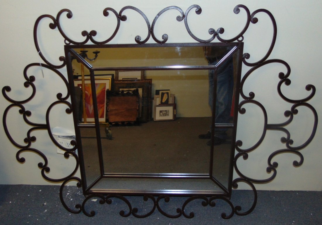 WROUGHT IRON MIRROR (1 of 5)