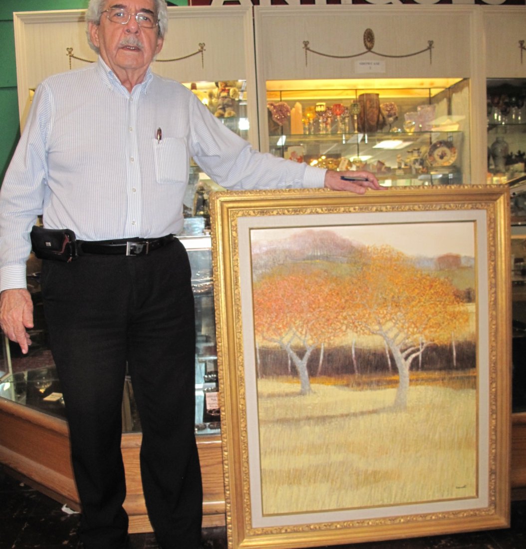 ORIGINAL DOMINIQUE DORE PAINTING "Le Couple d'Arbres" (1 of 7)