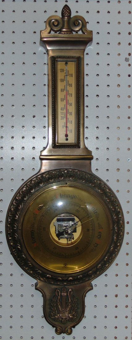 VINTAGE GERMAN BAROMETER "WEST WOOD" (1 of 5)