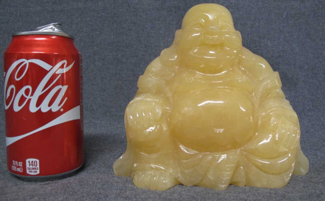 NATURAL YELLOW JADE HAPPY BUDDHA (1 of 4)