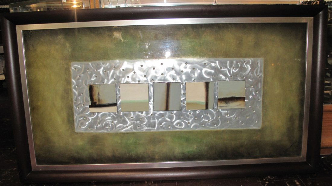 PATRICK ST. GERMAIN MIXED MEDIA ABSTRACT PAINTING (1 of 5)