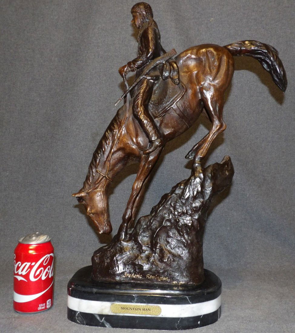 BRONZE MOUNTAIN MAN after FREDERICK REMINGTON (1 of 5)