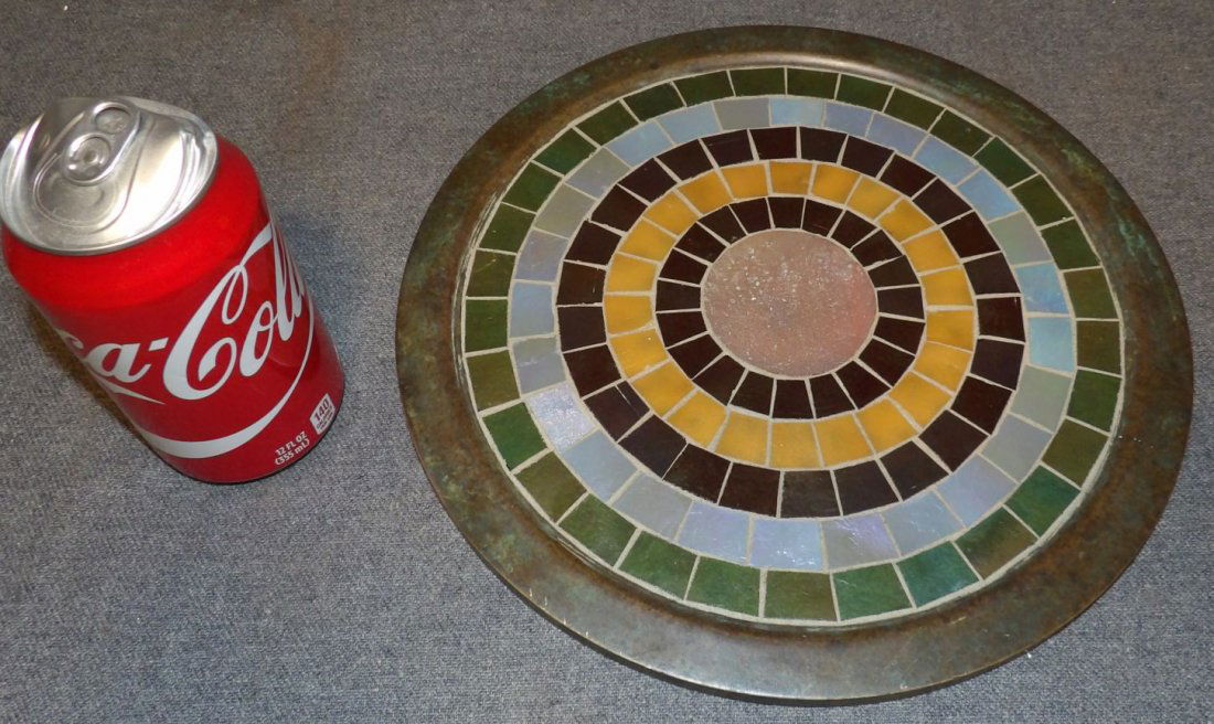 ANTIQUE TIFFANY STUDIOS BRONZE TRIVET (1 of 6)