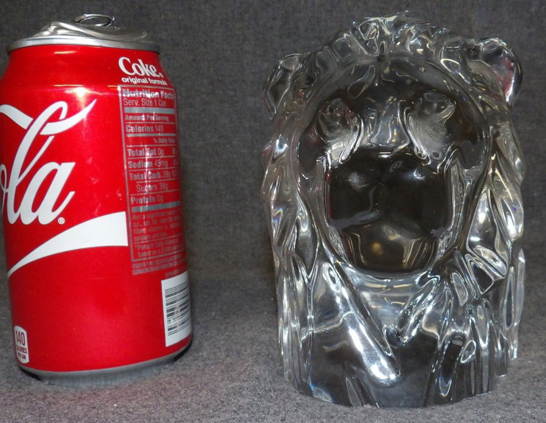 BACCARAT CRYSTAL LION HEAD (1 of 5)