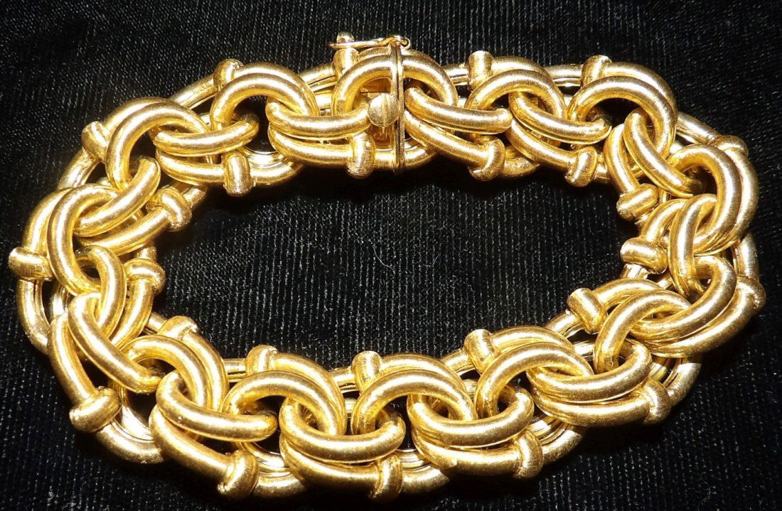 M BUCCELLATI 18kt GOLD LINK BRACELET (1 of 6)