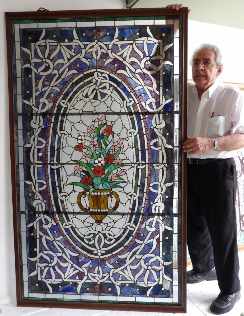 LARGE STAINED GLASS PANEL (1 of 4)