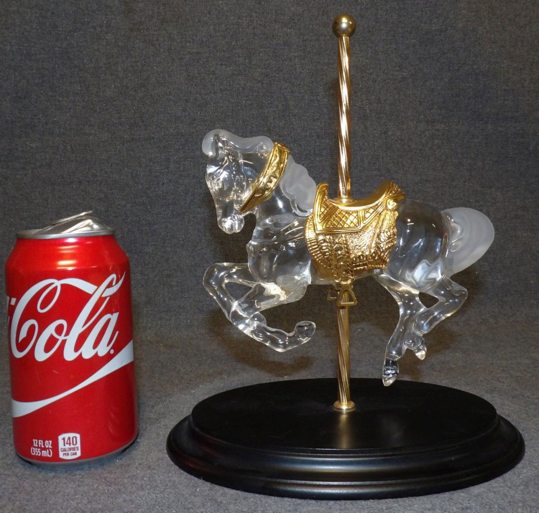 CRYSTAL CAROUSEL HORSE by DENTZEL (1 of 4)
